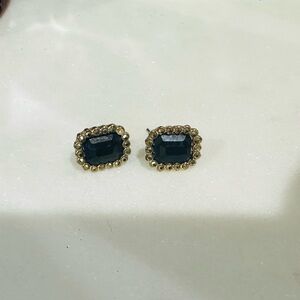 Black stone studs